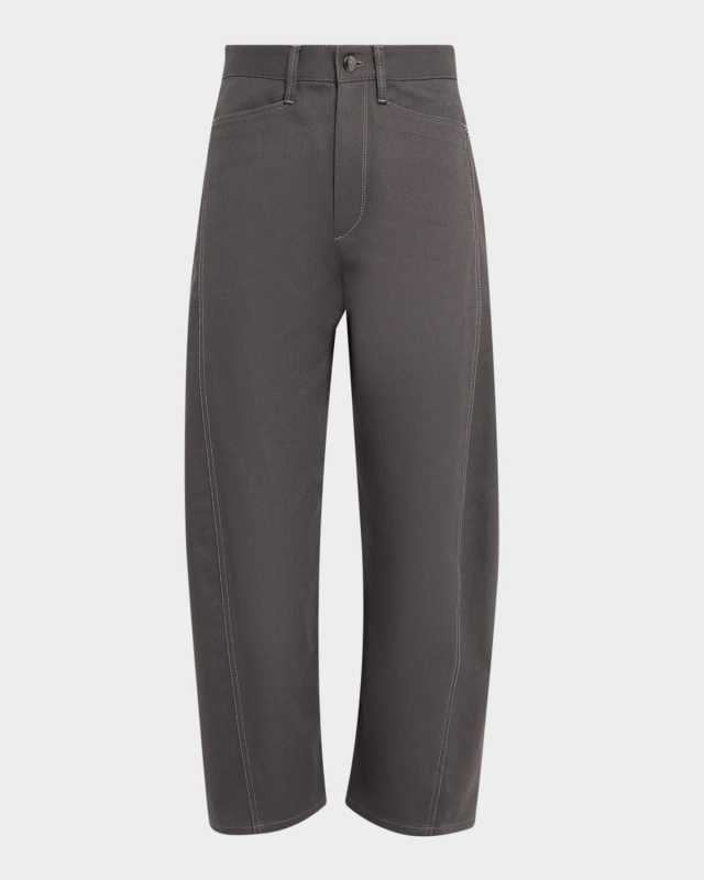 Cropped Bow-Leg Jeans